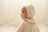 Lil Leg Fine Pointelle Ruffle Layette Set Footie, Bonnet & Blanket Petal