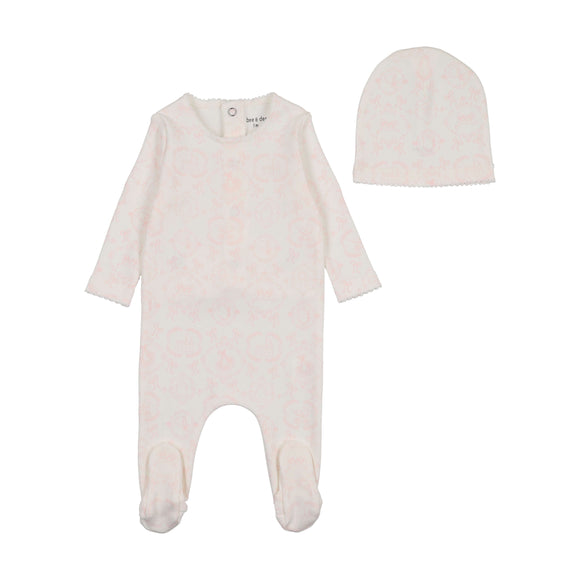 Bee & Dee Babyland Toile Layette Set-Ivory Girls