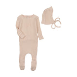 Bee & Dee Dainty Rope Pointelle  Layette Set -Champagne Pink