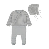 Bee & Dee Dainty Sweater Layette Set-London Fog