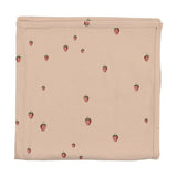 Lil Leg Embroidered Fruit Blanket, Footie, & Hat, Strawberry