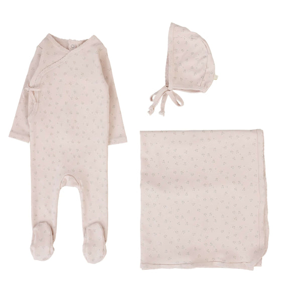 Lil Leg Bud Layette Set Soft Pink