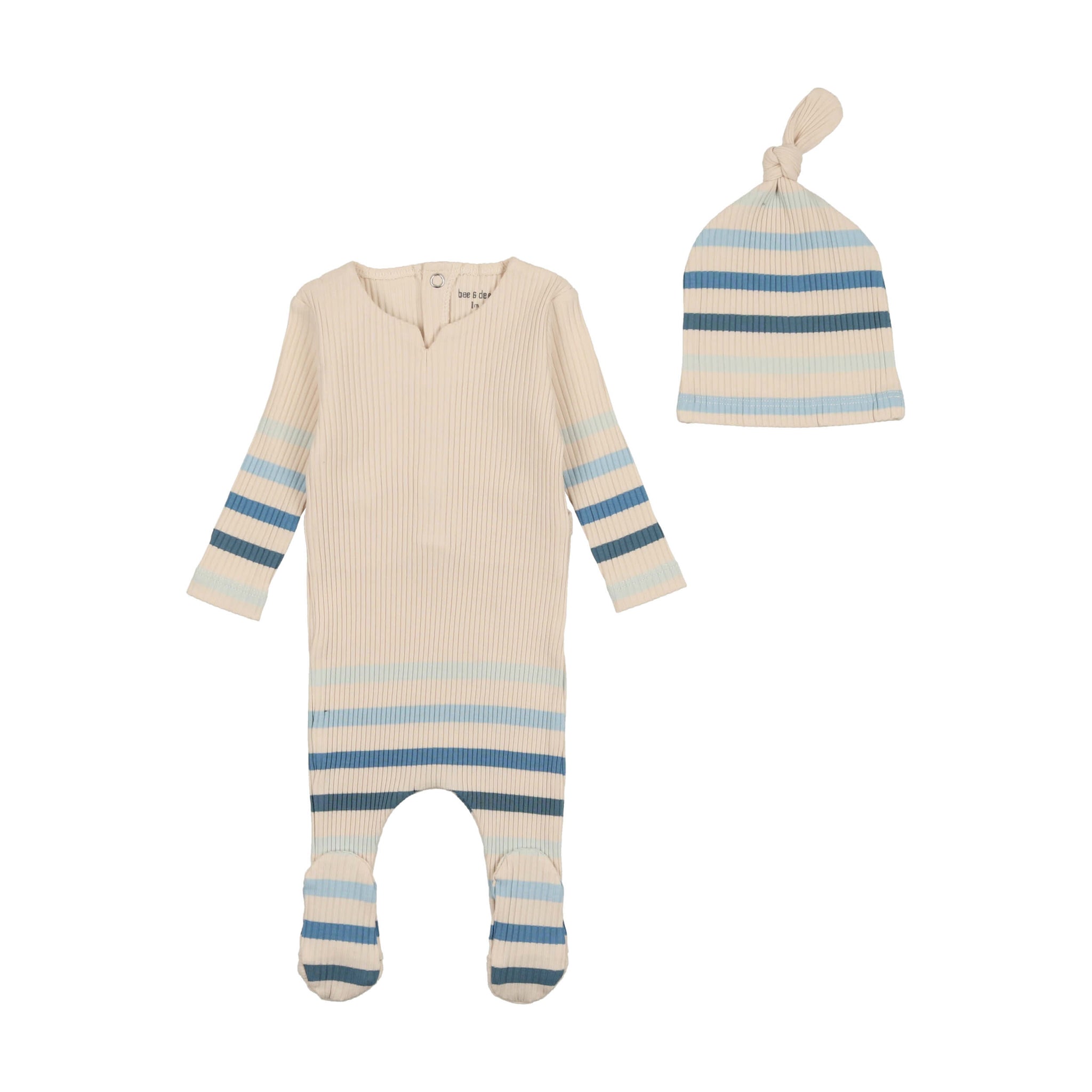 Lil Legs Pink Cherry Scallop Edge Footie & Hat
