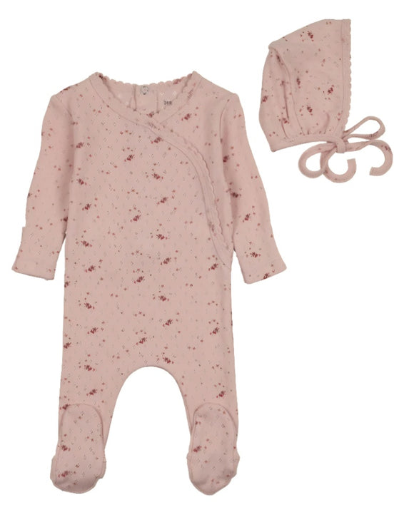 Bee & Dee Pretty Petals Layette Set-Pearly Pink