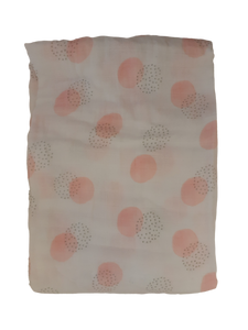 Pink Circle Swaddle Blanket